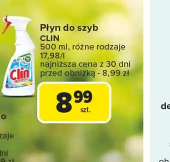 Carrefour Płyn do szyb Clin oferta
