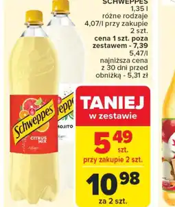 Carrefour Napój gazowany Schweppes oferta