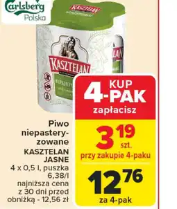 Carrefour Piwo niepasteryzowane Kasztelan Jasne oferta