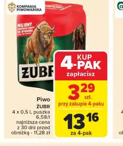 Carrefour Piwo Zubr oferta