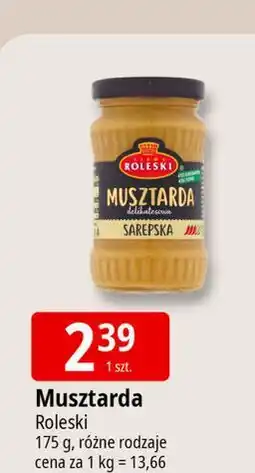 E.Leclerc Musztarda delikatesowa sarepska Roleski oferta