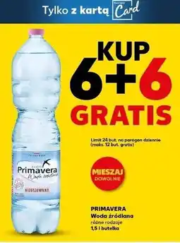 Kaufland Woda niegazowana Primavera oferta