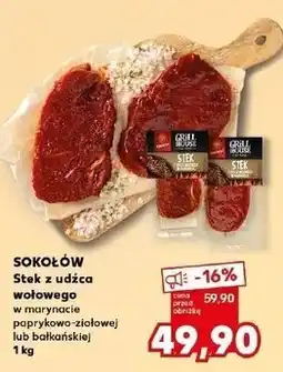 Kaufland Stek z udźca wołowego w marynacie bałkańskiej Sokołów Grill House oferta