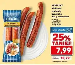Kaufland Kiełbasa morlińska z piersią kurczaka Morliny oferta