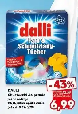 Kaufland Chusteczki wyłapujące kolor i brud Dalli oferta