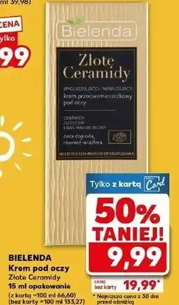 Kaufland Wygładzająco-nawilżający krem przeciwzmarszczkowy pod oczy Bielenda Złote Ceramidy oferta