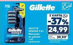 Kaufland Maszynka do golenia + 4 wkłady Gillette Sensor 3 oferta