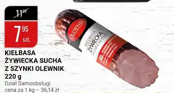 bi1 Kiełbasa żywiecka sucha z szynki Olewnik 220g oferta