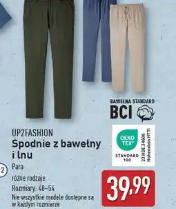 ALDI Spodnie z bawełny i lnu oferta
