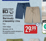 ALDI Bermudy z bawełny i lnu oferta