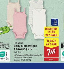 ALDI Body niemowlęce z bawełną BIO Lily & Dan oferta