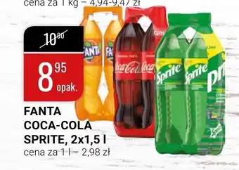 bi1 Fanta, Coca-Cola, Sprite 2x1,5l oferta