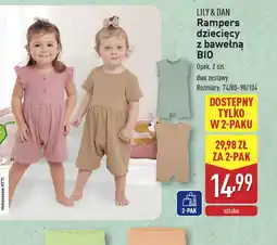 ALDI Ramper dziecięcy z bawełną BIO Lily & Dan oferta