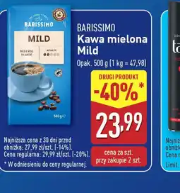 ALDI Kawa mielona Barissimo Mild oferta
