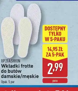 ALDI Wkładki frotte do butów damskie/męskie UP2FASHION oferta