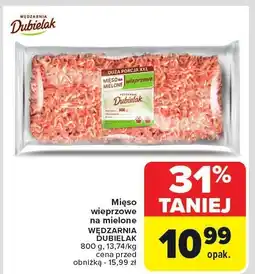Carrefour Mięso wieprzowe na mielone WĘDZARNIA DUBIELAK 800g Wędzarnia Dubielak oferta
