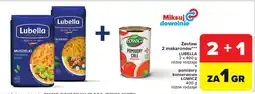 Carrefour Makaron Lubella muszelki 2x400g + pomidory Łowicz 400g Lubella, Łowicz oferta