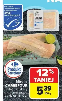Carrefour Ryba Miruna filet bez skóry Carrefour oferta