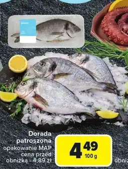 Carrefour Ryba dorada patroszona 100g Carrefour oferta