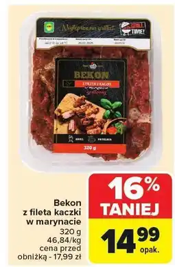 Carrefour Bekon z fileta kaczki w marynacie 320g oferta