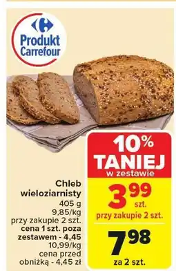 Carrefour Chleb wieloziarnisty 405g Carrefour oferta