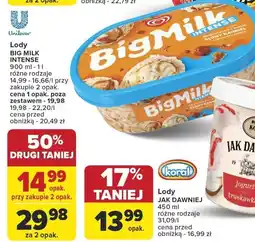 Carrefour Lody Big Milk Intense 900 ml Unilever oferta