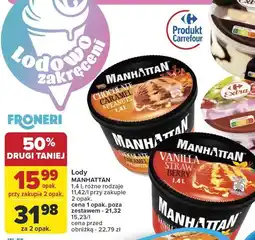 Carrefour Lody MANHATTAN Chocolate Caramel & Peanuts 1.4L oferta
