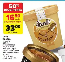 Carrefour Lody masło orzechowe 500ml Eccolo oferta