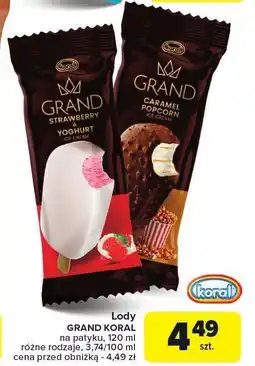 Carrefour Lody GRAND KORAL Strawberry & Yoghurt 120ml oferta