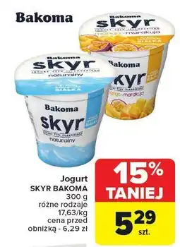 Carrefour Jogurt SKYR BAKOMA naturalny 300g oferta