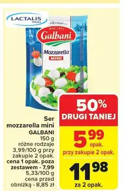 Carrefour Ser mozzarella mini GALBANI 150g oferta