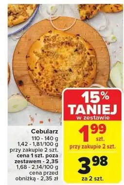 Carrefour Market Cebularz 110-140g Carrefour Market oferta