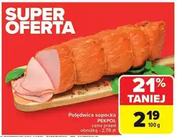 Carrefour Wędlina polędwica sopocka 100g Pekpol oferta