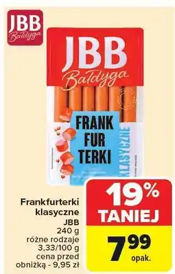 Carrefour Frankfurterki klasyczne JBB 240g oferta