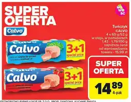 Carrefour Tuńczyk Calvo w oleju 4x65g oferta