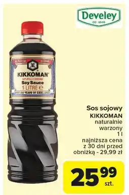 Carrefour Sos sojowy Kikkoman naturalnie warzony 1L oferta