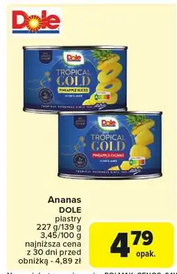 Ananas plastry DOLE 227 g