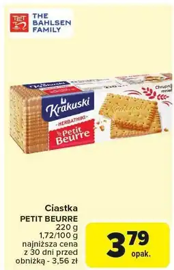 Carrefour Ciastka Krakuski Petit Beurre 220g oferta