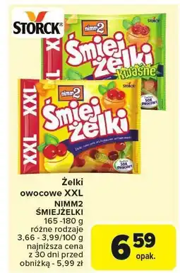 Carrefour Żelki owocowe XXL NIMM2 ŚMIEJŻELKI Storck oferta