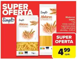 Carrefour Makaron świderki Simpl 1kg oferta