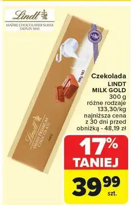 Carrefour Czekolada LINDT MILK GOLD 300g oferta