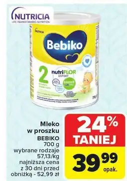 Carrefour Mleko w proszku BEBIKO 700g oferta