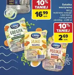 Carrefour Sałatka warzywna Lisner 140g oferta