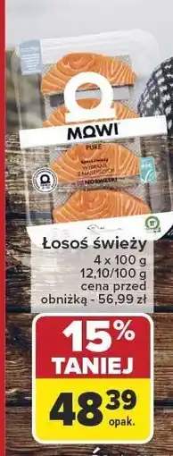 Carrefour Łosoś świeży Mowi 4x100g oferta