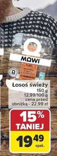 Carrefour Łosoś świeży Mowi 150g oferta