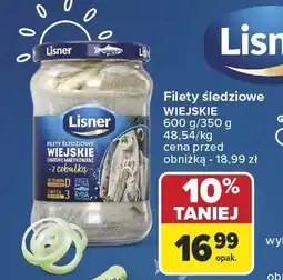 Carrefour Filety śledziowe wiejskie Lisner 600g oferta