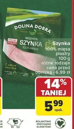Carrefour Szynka Dolina Dobra 100g oferta