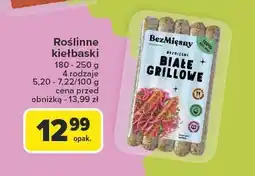 Carrefour Kiełbaski roślinne białe grillowe 180-250g BezMięsny oferta