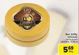 Carrefour Ser żółty 150-160g Džiugas oferta