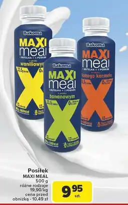 Carrefour Posiłek Maxi Meal bananowy Bakoma oferta